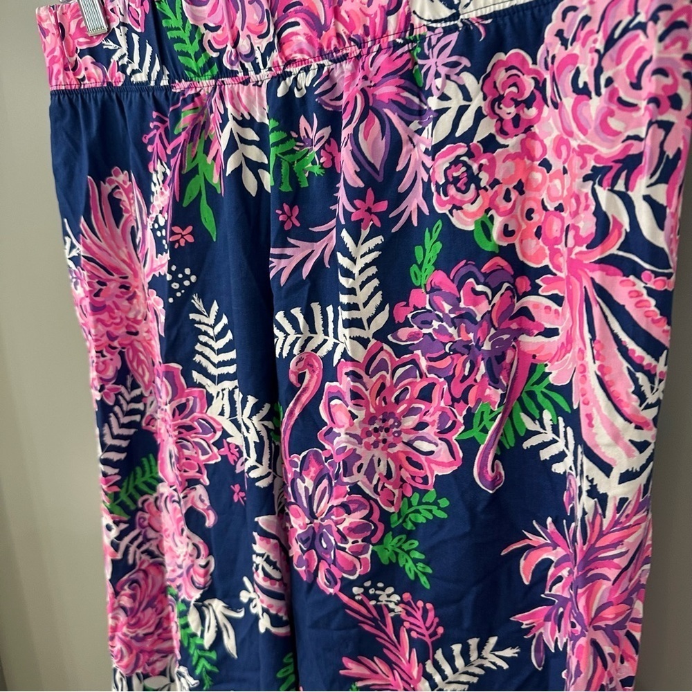 Lilly Pulitzer Bal Harbour Pala Oyster Bay Navy Ruffle Your Feathers Size Small - Picture 5 of 8